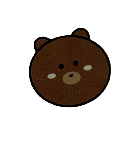 小熊头、装饰 棕色 可爱