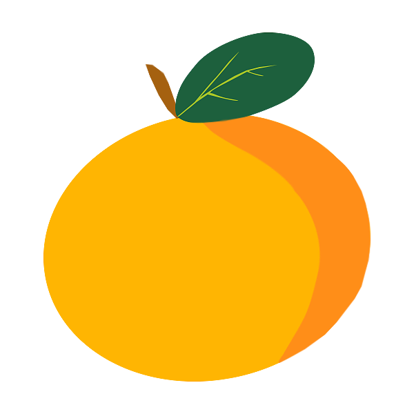 橘子、装饰 橘色 简洁