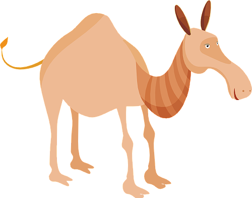 骆驼 卡通 矢量 素材 动物