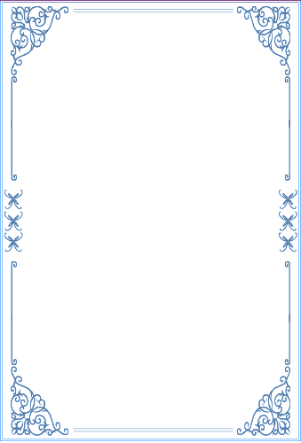 蓝色 花卉 装饰 矢量 边框