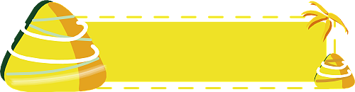 黄色 端午节 粽子 标题 标题框