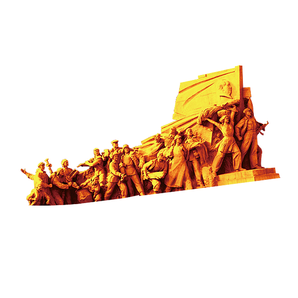 党建 人物 雕塑 英雄 抗战