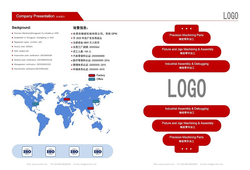 红色商务风工业机械制造企业宣传画册企业简介
