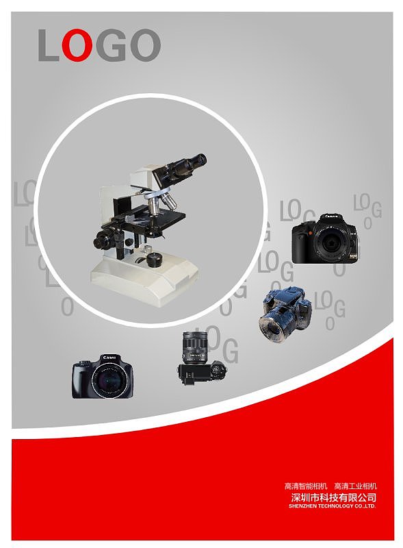 红色BGA接口工业相机产品宣传画册