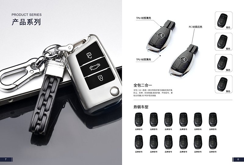 高端汽车钥匙保护套产品展示
