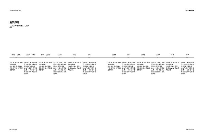 简约留白企业发展历程